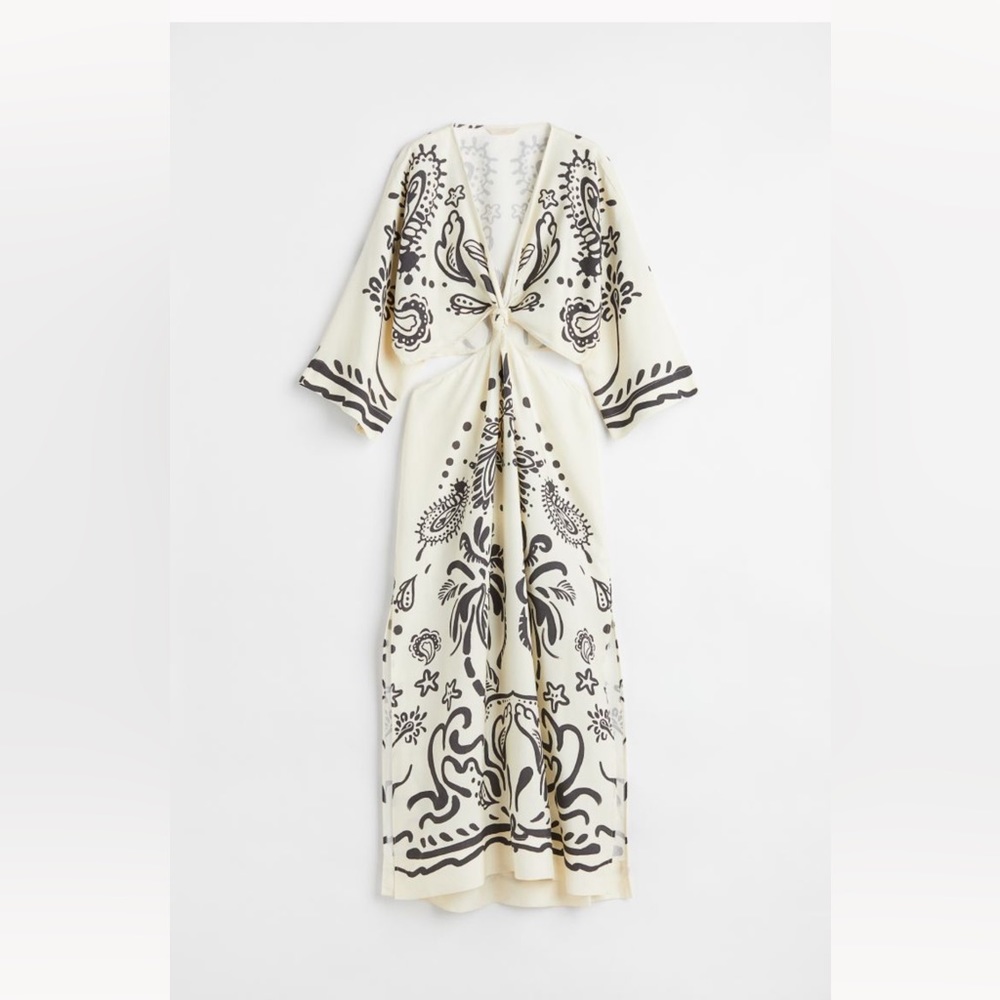 Knot Detail Pattern Dress